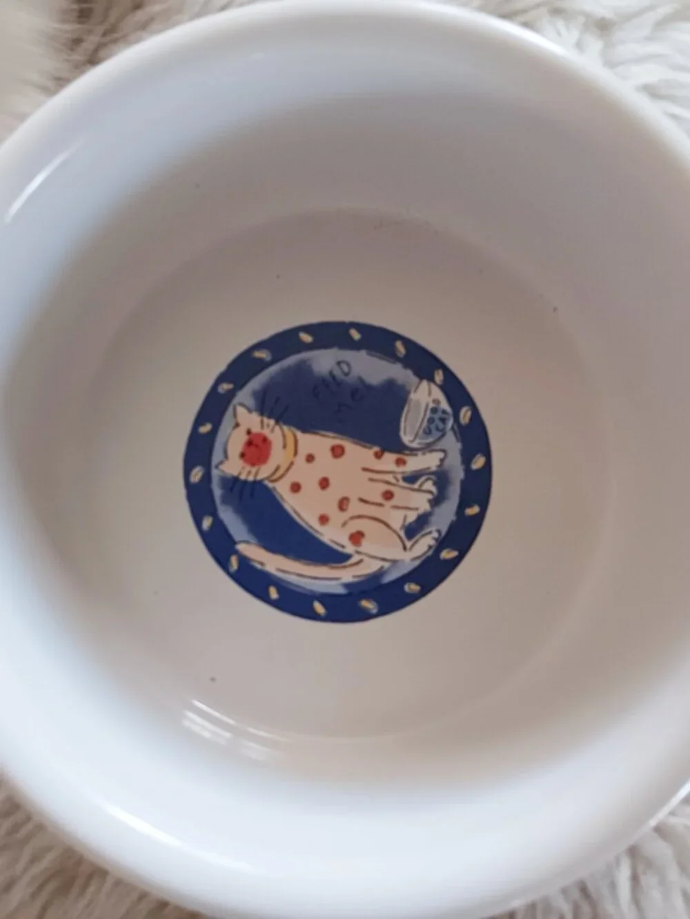 Here, Kitty Kitty! Colorful Stoneware Cat Dish